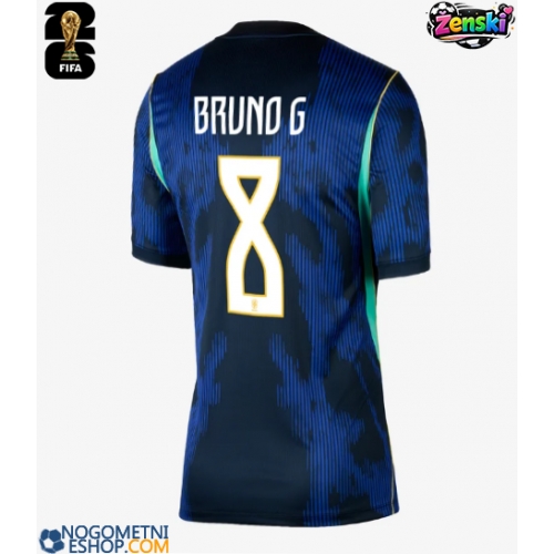 Ženski Nogometni dresi Brazilija Bruno Guimaraes #8 Gostujoči SP 2026 Kratek Rokav